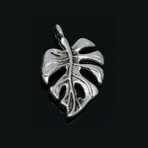 New Silver Leaf Charm - Picture 4 of 5